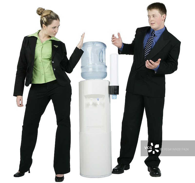 女商人拒绝男商人图片素材