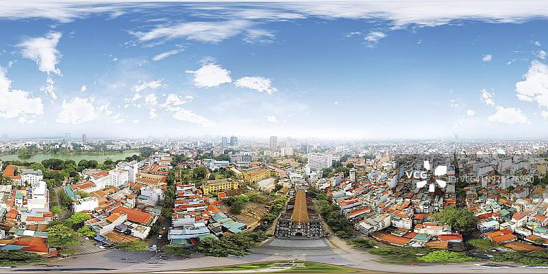 越南河内圣约瑟夫大教堂360度全景图图片素材