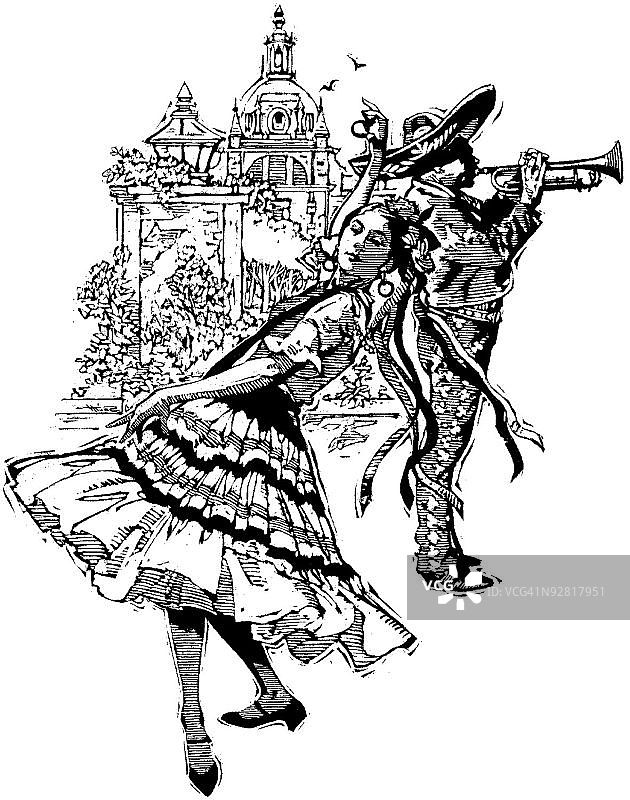 弗拉明戈舞者图片素材