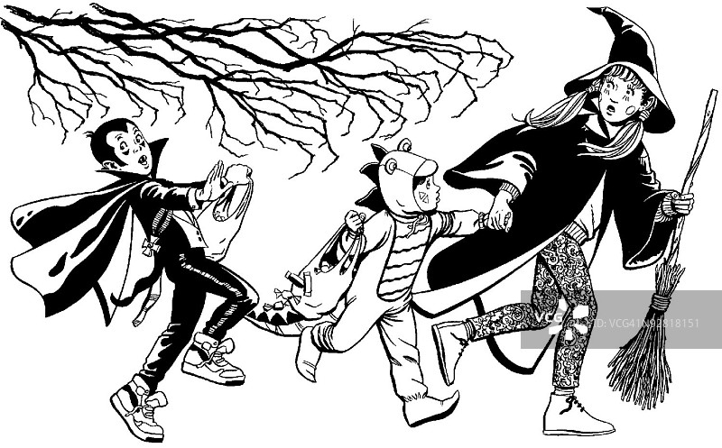 万圣节服装儿童图片素材