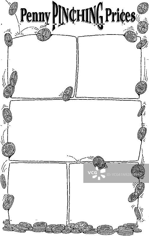 精打细算的低价广告图片素材