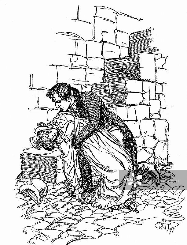 《劝导》：路易莎·马斯格罗夫在莱姆里吉斯坠落图片素材