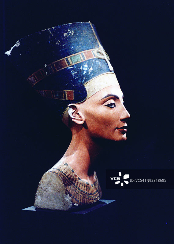 埃及女王奈费尔提蒂的雕像图片素材