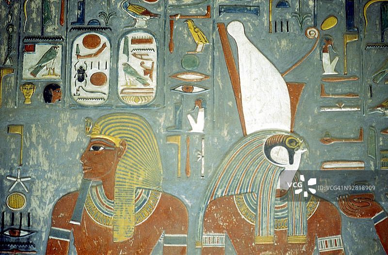 霍伦海布陵墓：古埃及第十八王朝末代国王图片素材