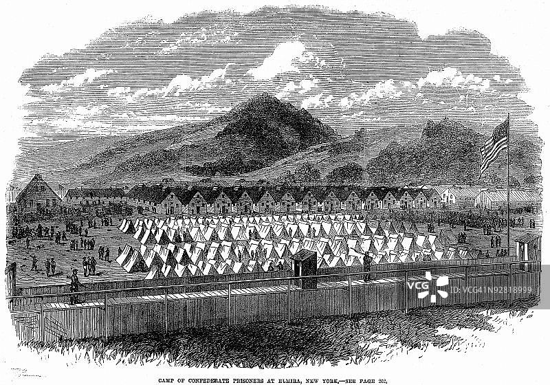 纽约埃尔迈拉联邦内战监狱图片素材