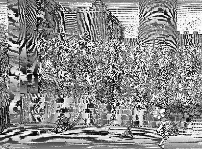 亨利四世率军进入巴黎图片素材