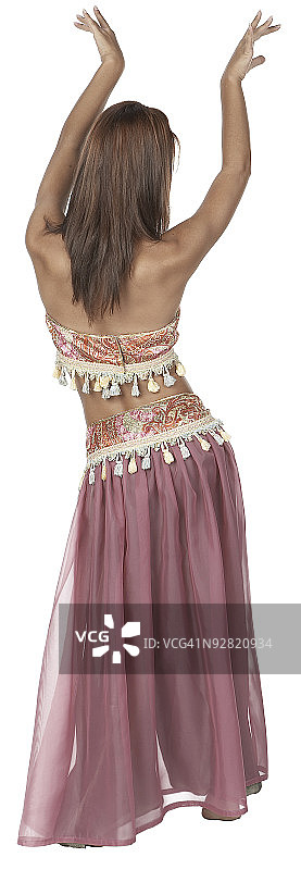 年轻女子跳肚皮舞图片素材