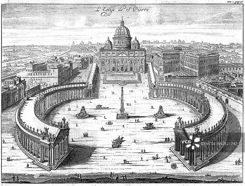 意大利罗马圣彼得大教堂雕刻图片素材