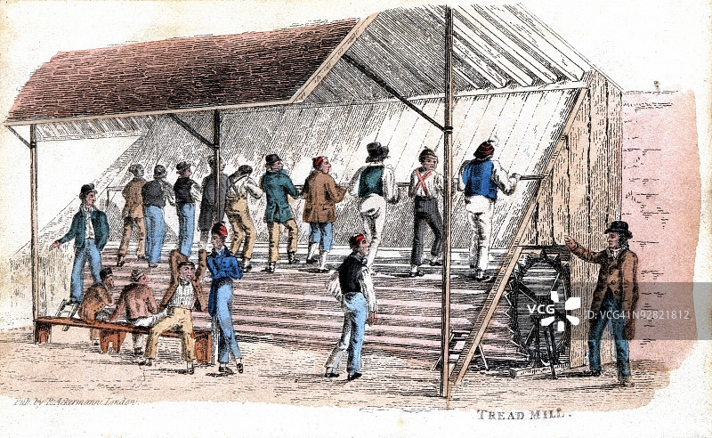 在监狱中工作的囚犯图片素材