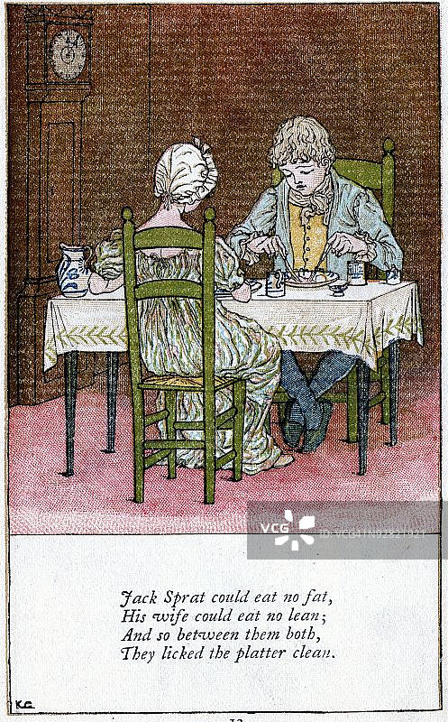 《杰克·斯普拉特》童谣图片素材