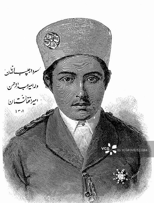 哈比布拉·汗肖像图片素材