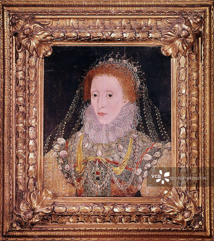 伊丽莎白一世的画像框图片素材