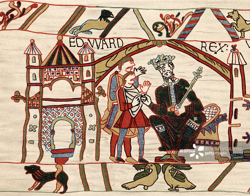 忏悔者爱德华，贝叶挂毯图片素材