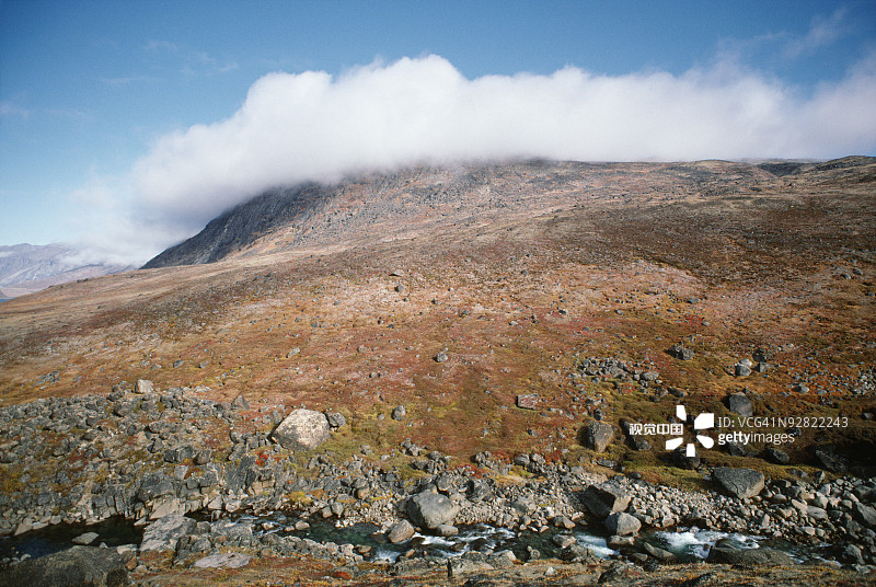山对天俯视图片素材