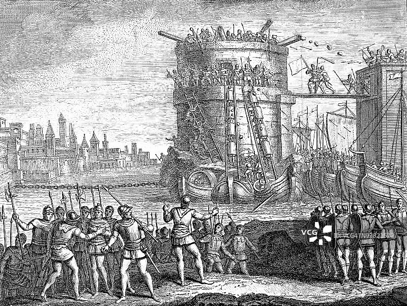 达米埃塔围攻，尼罗河三角洲，中东图片素材