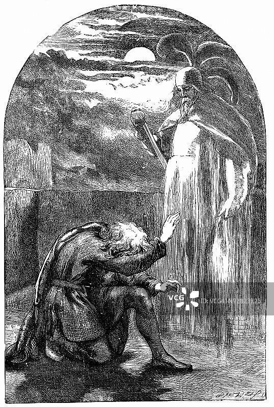 莎士比亚戏剧《哈姆雷特》场景图片素材