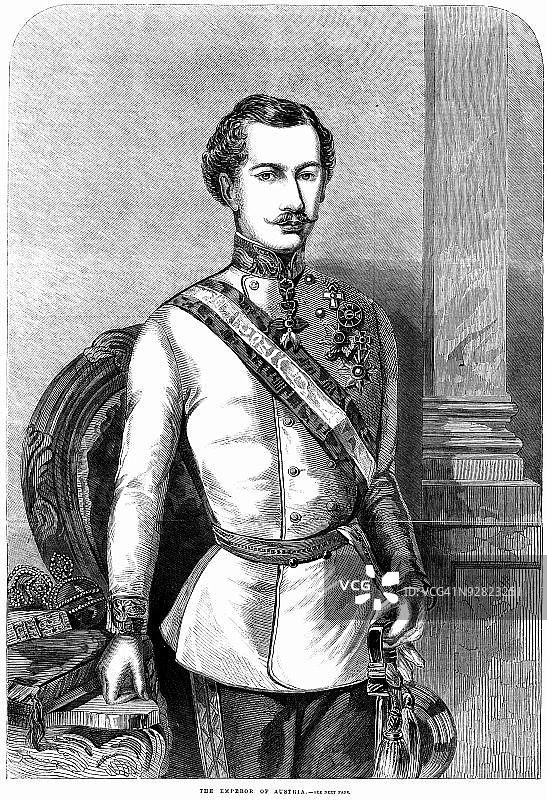 弗朗茨·约瑟夫一世肖像图片素材