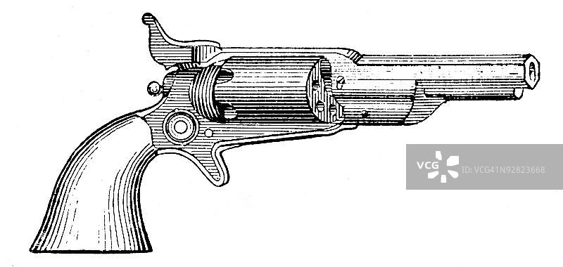柯尔特左轮手枪图片素材