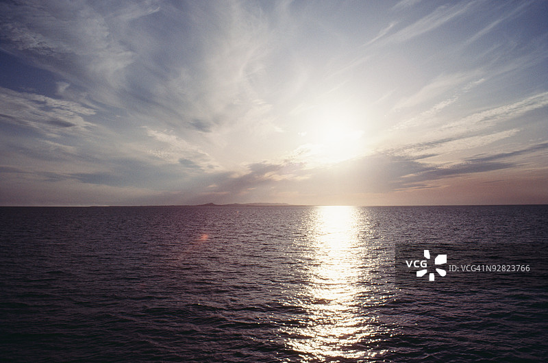 日落时的海景图片素材