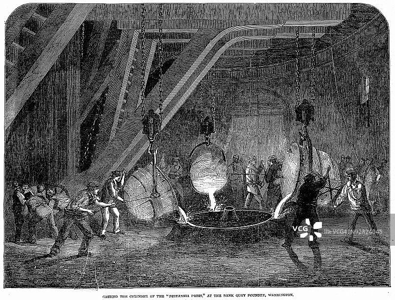 19世纪产业工人图片素材