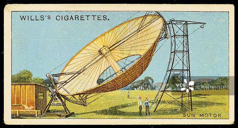 奥布里·埃尼亚斯的波士顿太阳能发动机，1905年图片素材