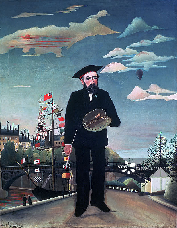 亨利·卢梭的《自画像》图片素材