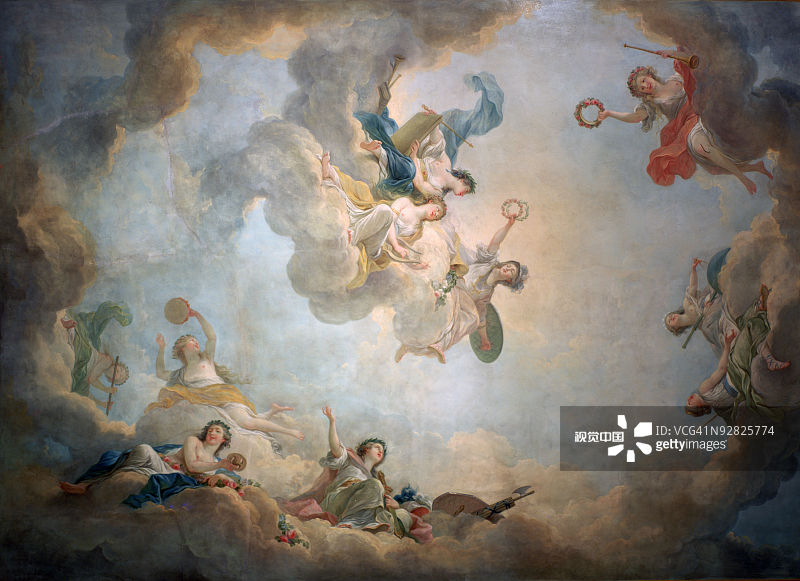 玛丽·安托瓦内特娱乐室的天花板图片素材