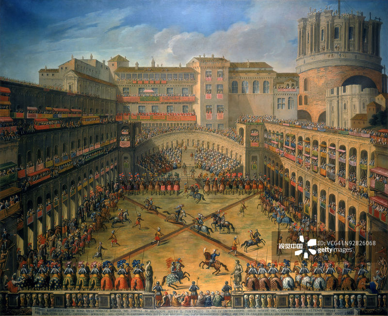 教皇庇护四世侄子的婚姻(1565年图片素材