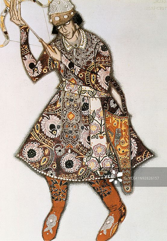 俄罗斯芭蕾舞剧《小沙皇》服装图片素材