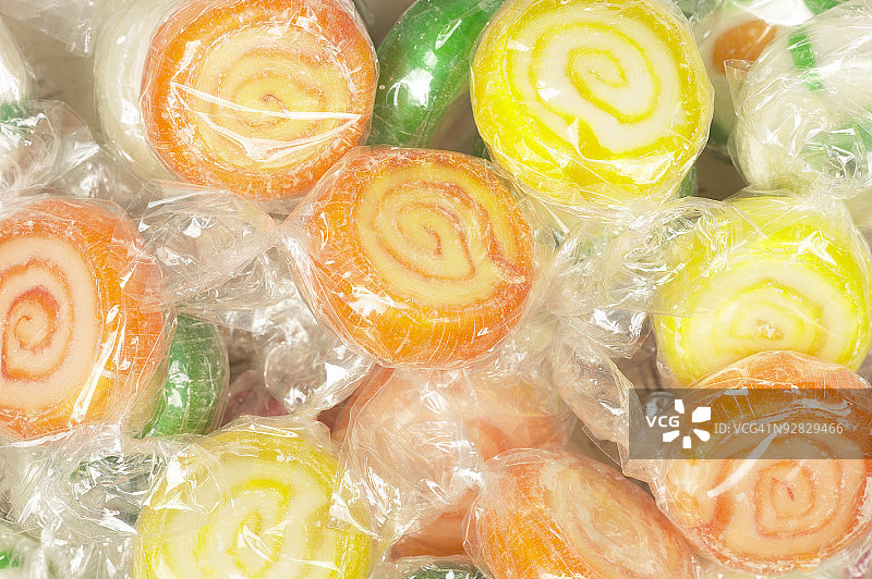 彩色糖果全画幅拍摄图片素材