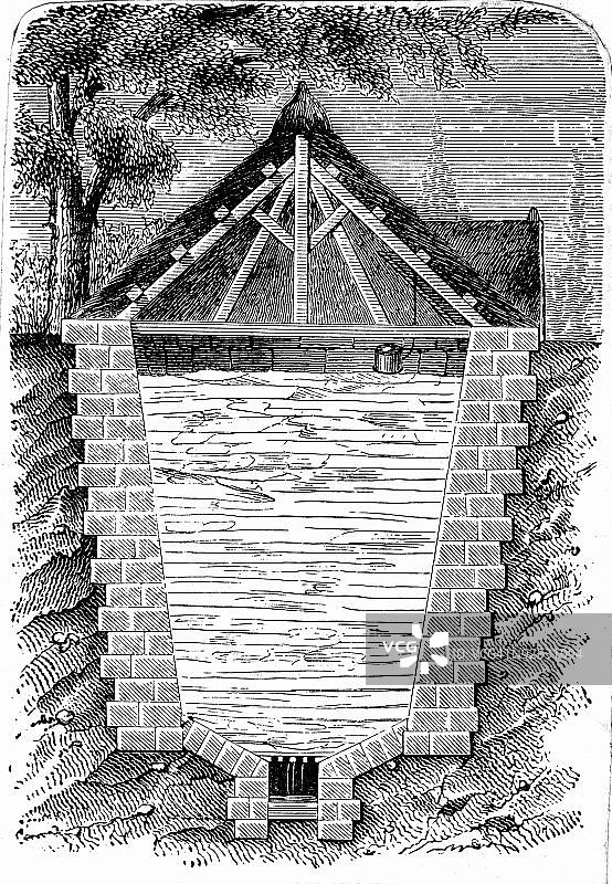 制冷冰库示意图图片素材