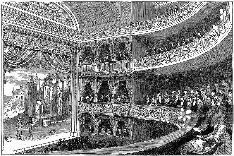 萨伏伊剧院图片素材