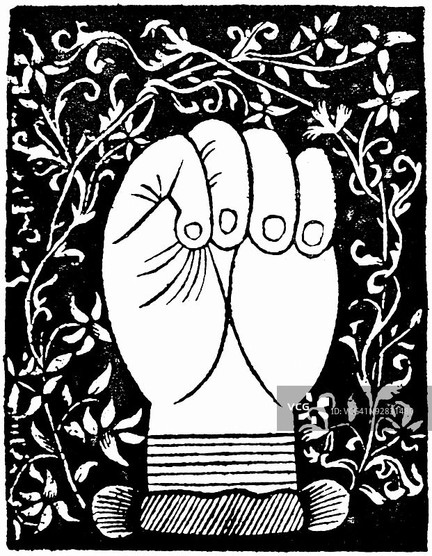 闭合的人手的形象图片素材