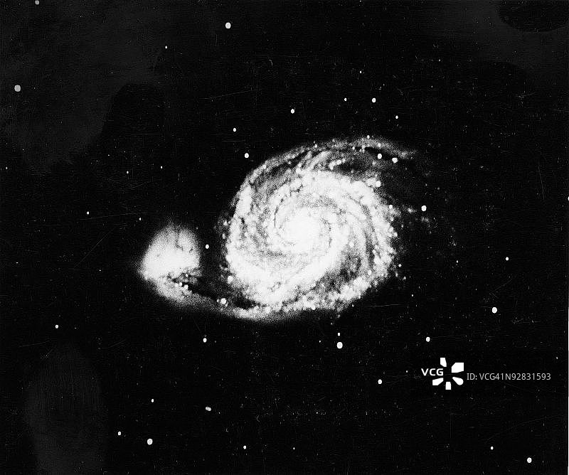 猎犬座星系图片素材