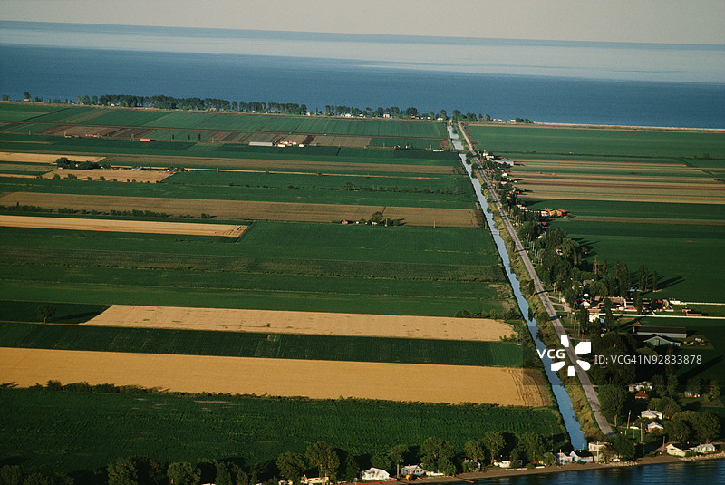 加拿大安大略省皮利角的鸟瞰图图片素材