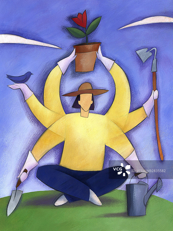 园艺工人图片素材