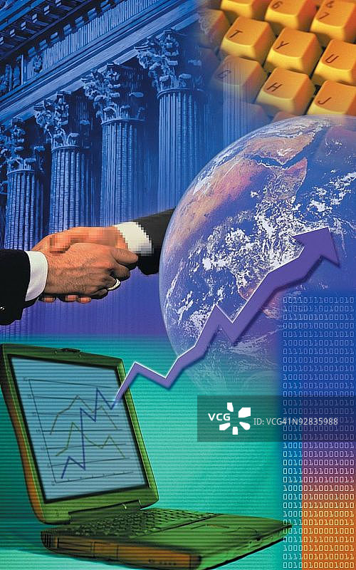 全球金融主题合成图图片素材