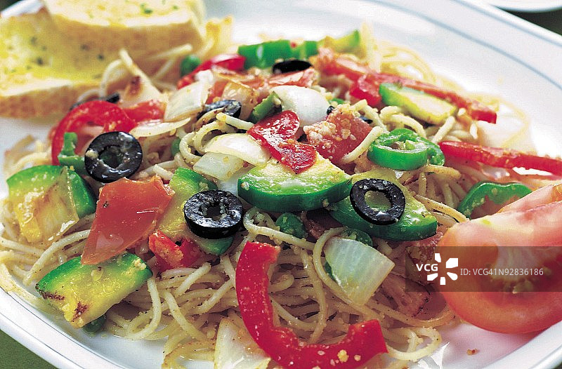 盘子里食物的特写镜头图片素材