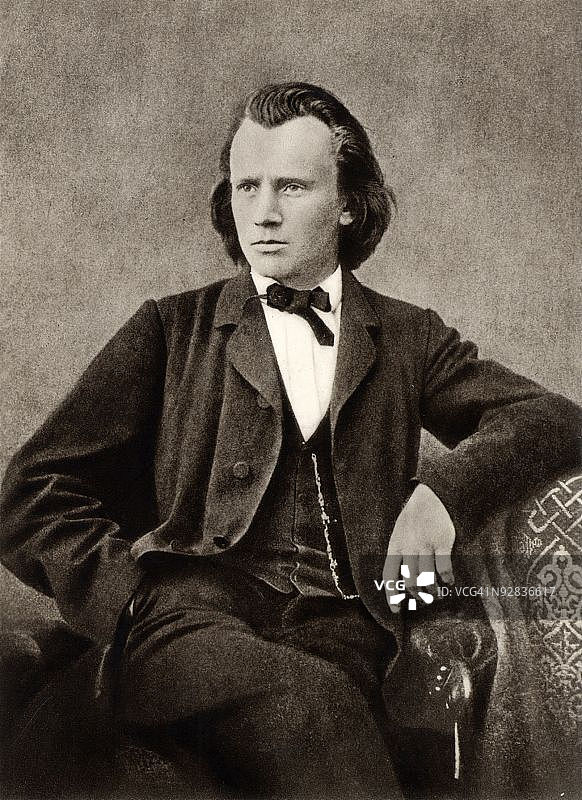 德国作曲家约翰内斯·勃拉姆斯图片素材