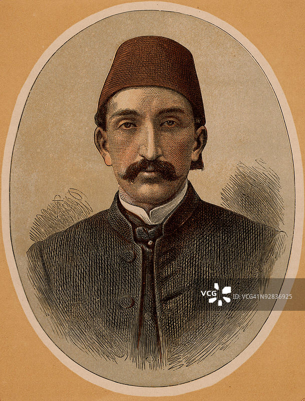 阿卜杜勒·哈米德二世的肖像图片素材