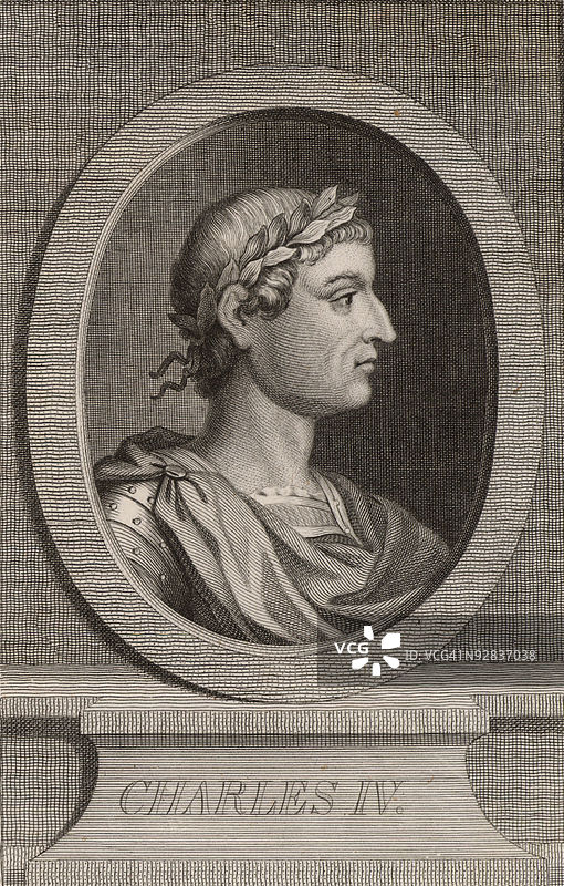 法国国王查理四世的肖像图片素材