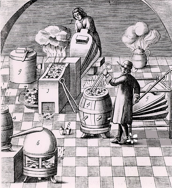 化验铜的男子图图片素材