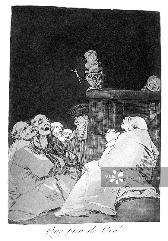 《洛斯·卡皮奇奥斯》第53版，弗朗西斯科·何塞·德·卢西恩特斯·和·戈雅图片素材