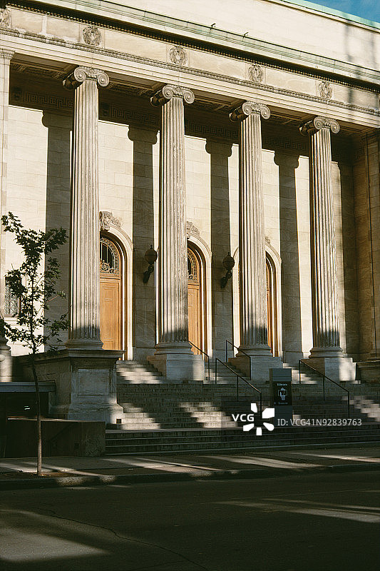 加拿大蒙特利尔艺术博物馆入口图片素材