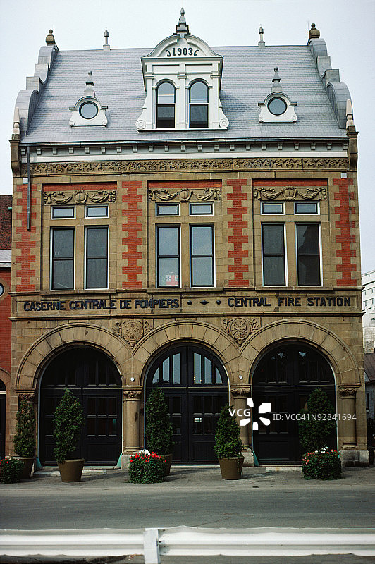 加拿大魁北克的消防站图片素材