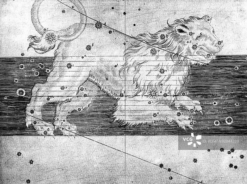 狮子座星座图片素材