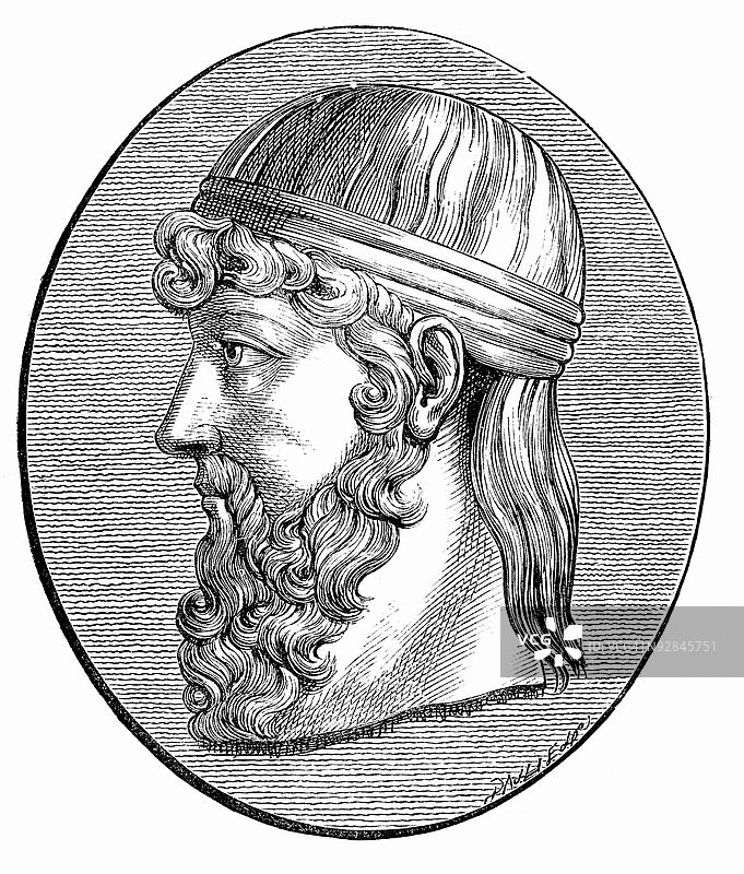 柏拉图肖像图片素材