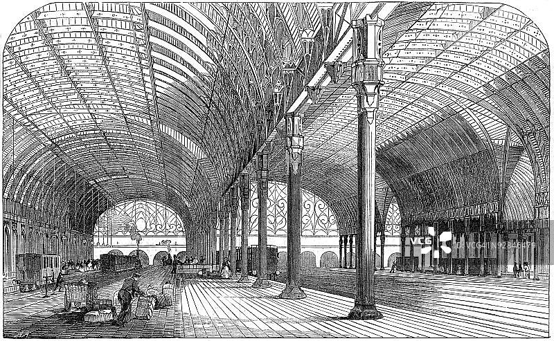 伦敦帕丁顿火车站图片素材