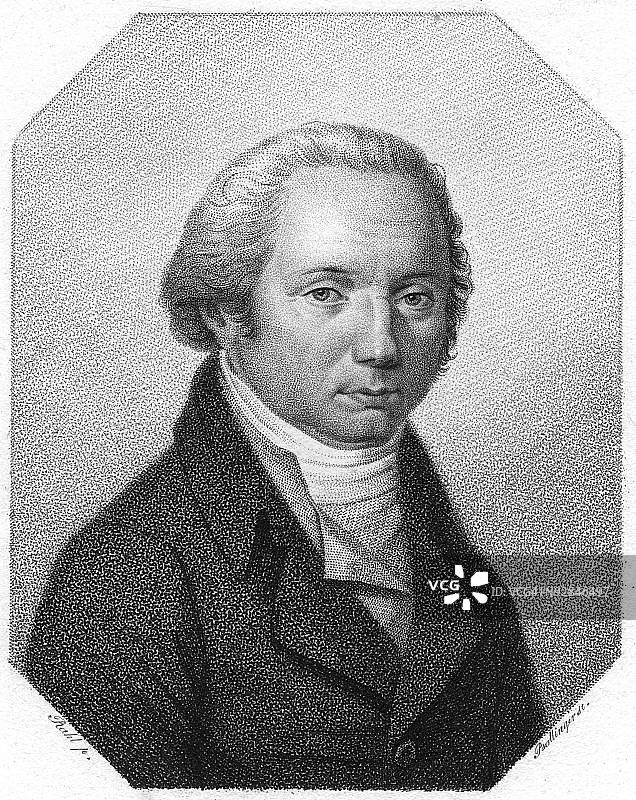 德国医生弗朗茨·约瑟夫·加尔肖像图片素材