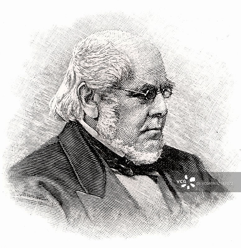 美国土木工程师霍雷肖·艾伦图片素材